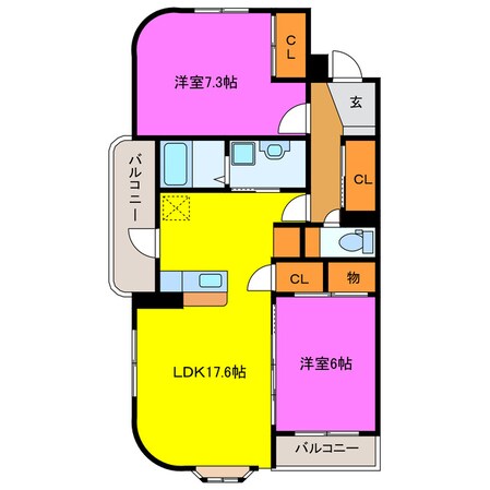 クールシエル１１の物件間取画像